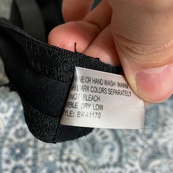 Bra womens 36C black non wired euc - Picture 3 of 4